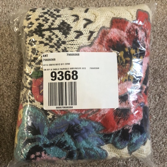 NWT Anthropologie Cable-knit Fairisle Sweater - Picture 7 of 8